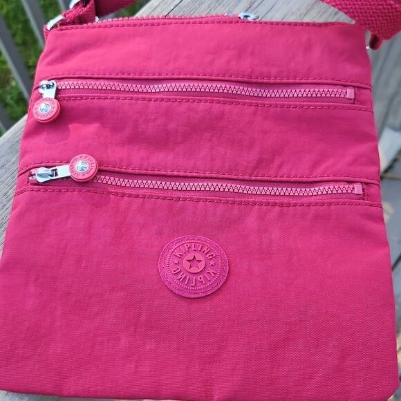 Kipling Pink Nylon Crossbody Bag with Adjustable Strap - Picture 2 of 7